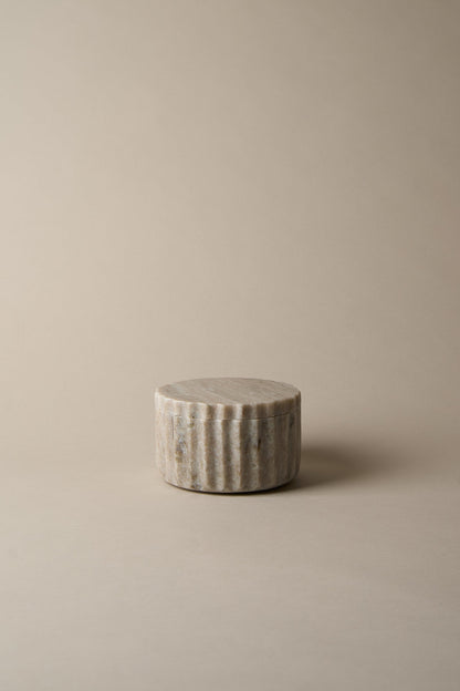 SHORT MARBLE CANISTER