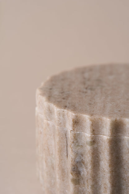 SHORT MARBLE CANISTER