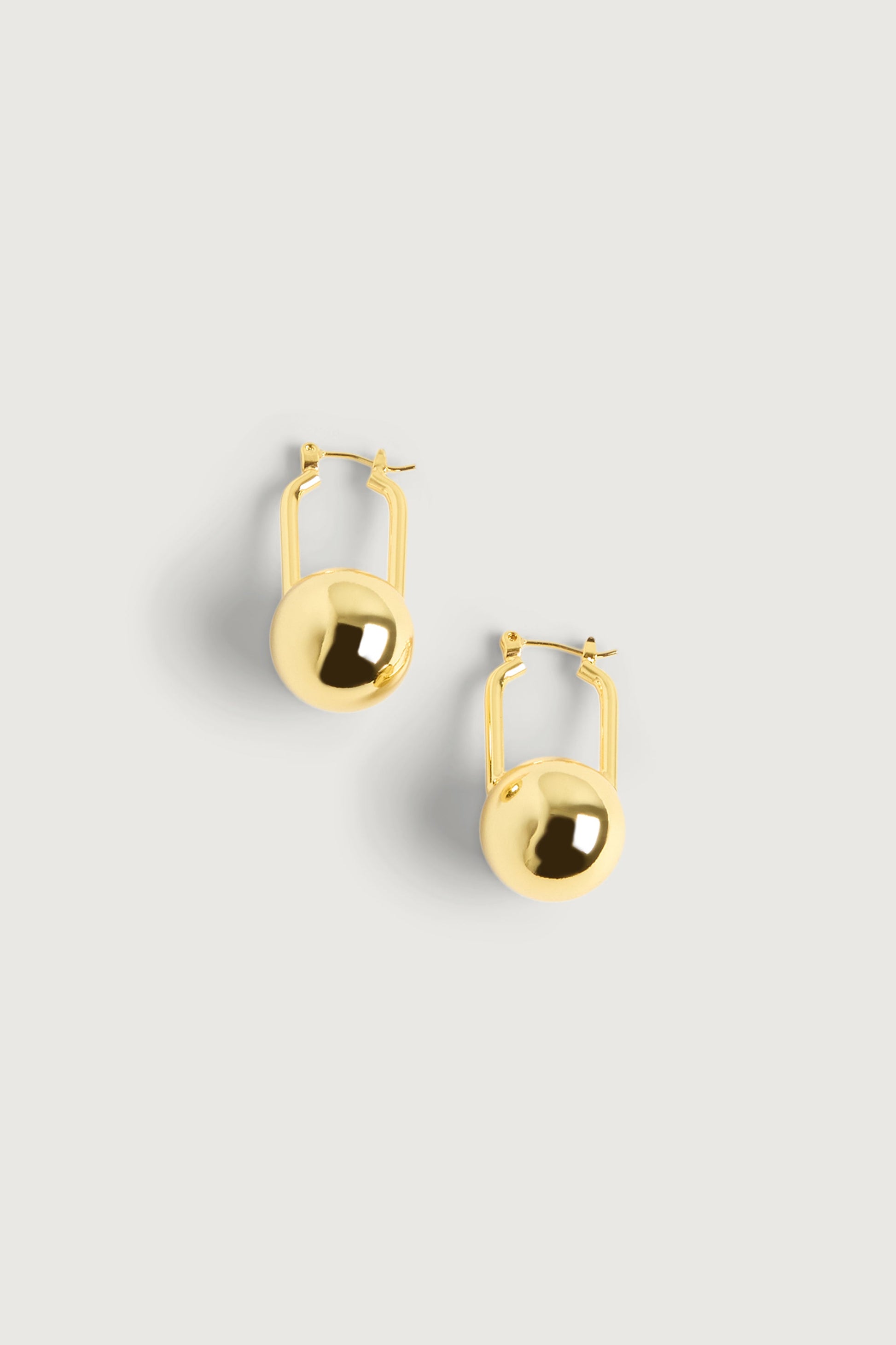 BALL HOOP EARRINGS