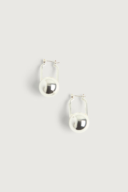 BALL HOOP EARRINGS