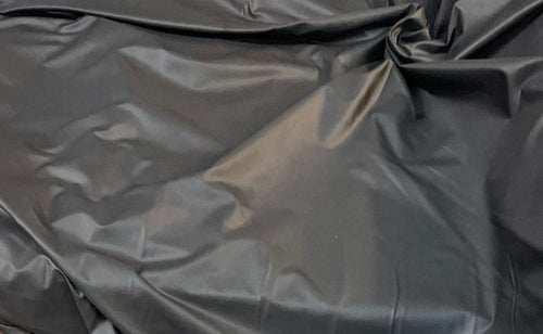 Smooth Stretch Faux Leather- Black (Matte Finish)