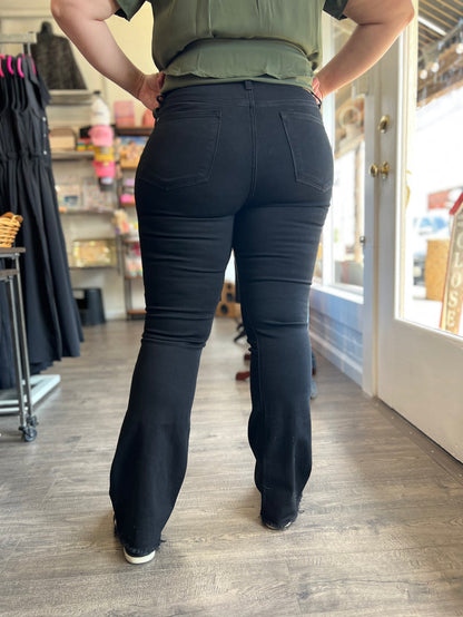 Black Button fly Boot Cut - Judy Blue 82570