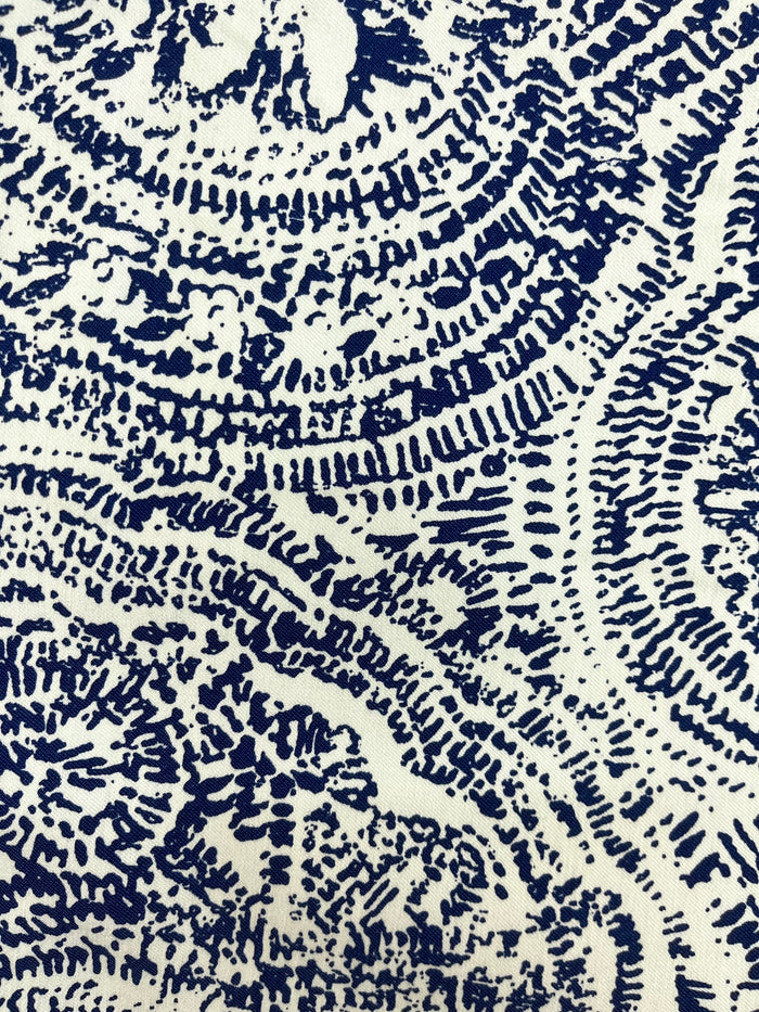 Cotton Spandex Print - Antique Paisely