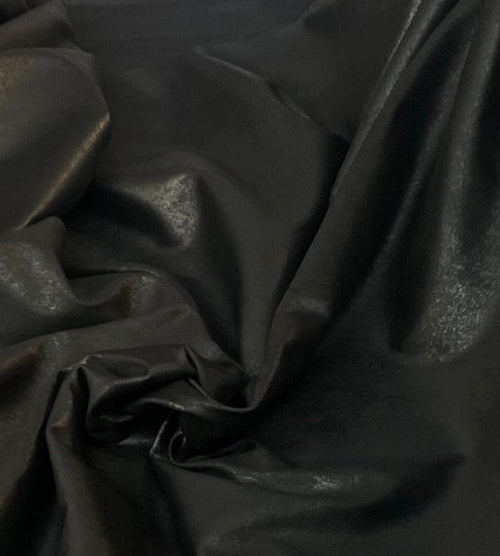 Faux Leather - Distressed Black