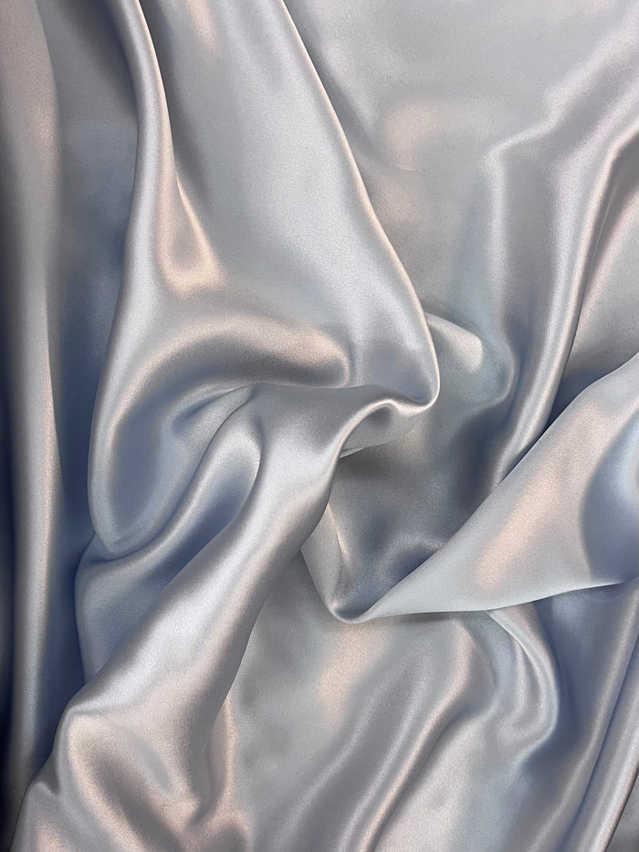 Silk Charmeuse Wide - Sky Blue - 19mm Designer
