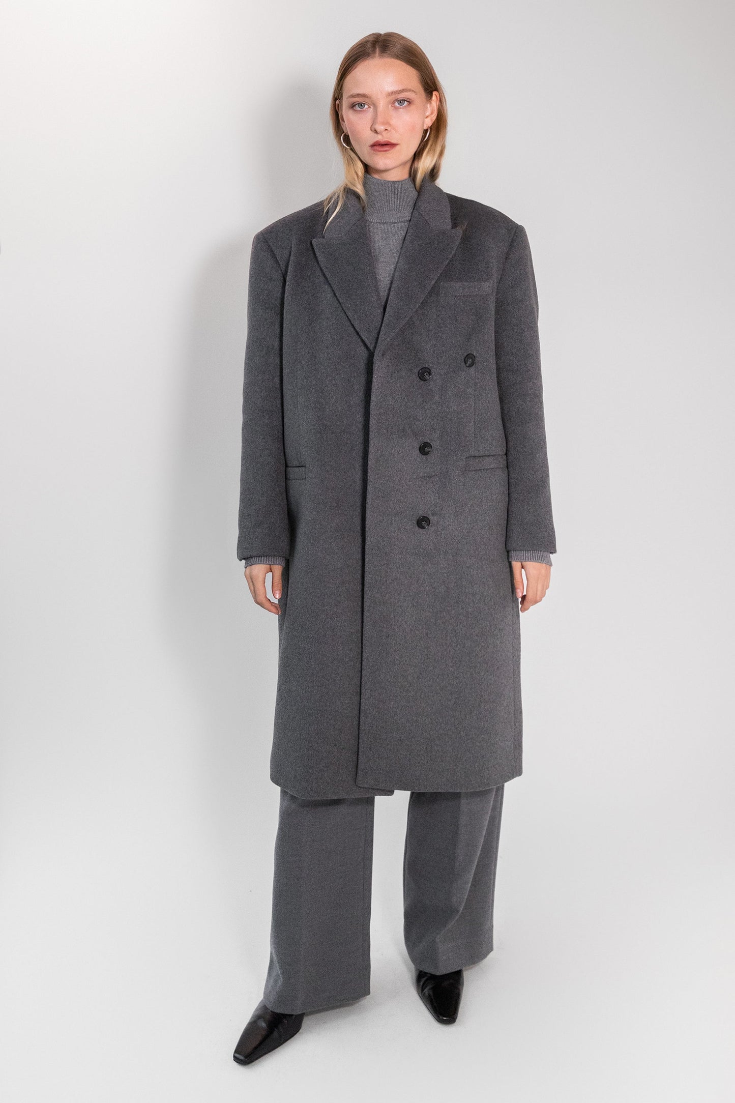 OVERSIZED WOOL-BLEND COAT