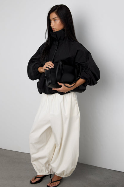 FUNNEL NECK NYLON JACKET