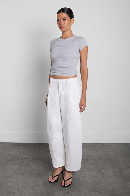 RELAXED PLEATED WIDE LEG PANT