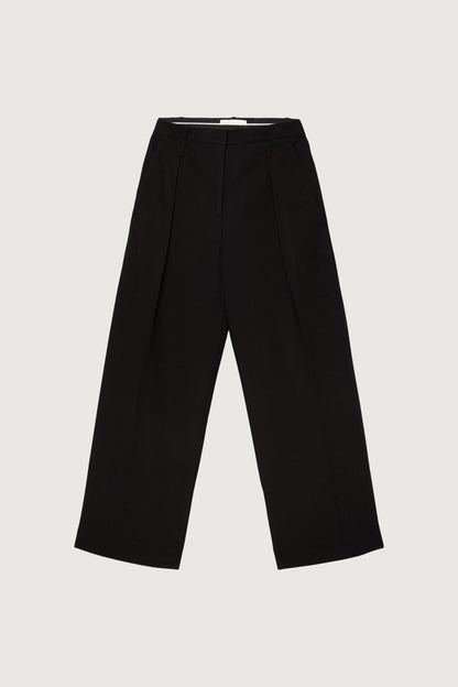 WIDE LEG TROUSER WITH DOUBLE BELT DETAIL