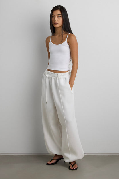 WIDE LEG SWEATPANT WITH DRAWSTRING