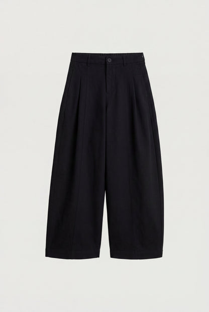 RELAXED PLEATED WIDE LEG PANT