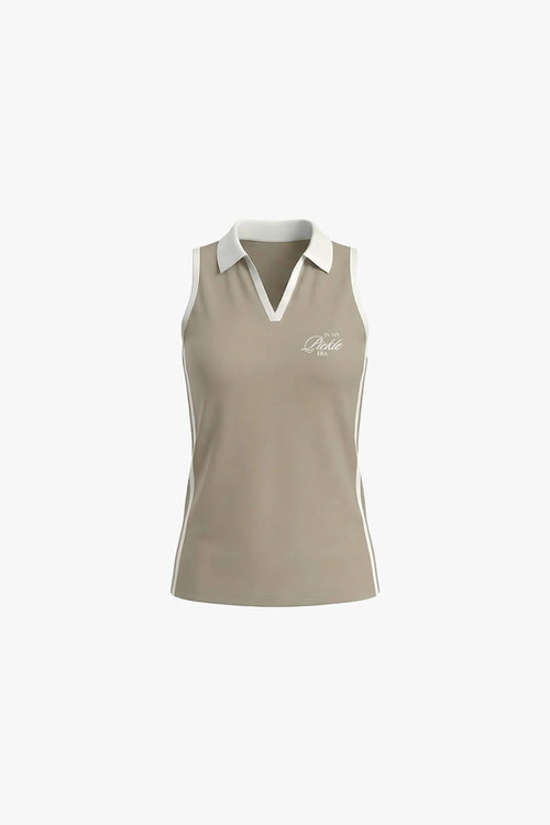 RALLY READY Top in Tan