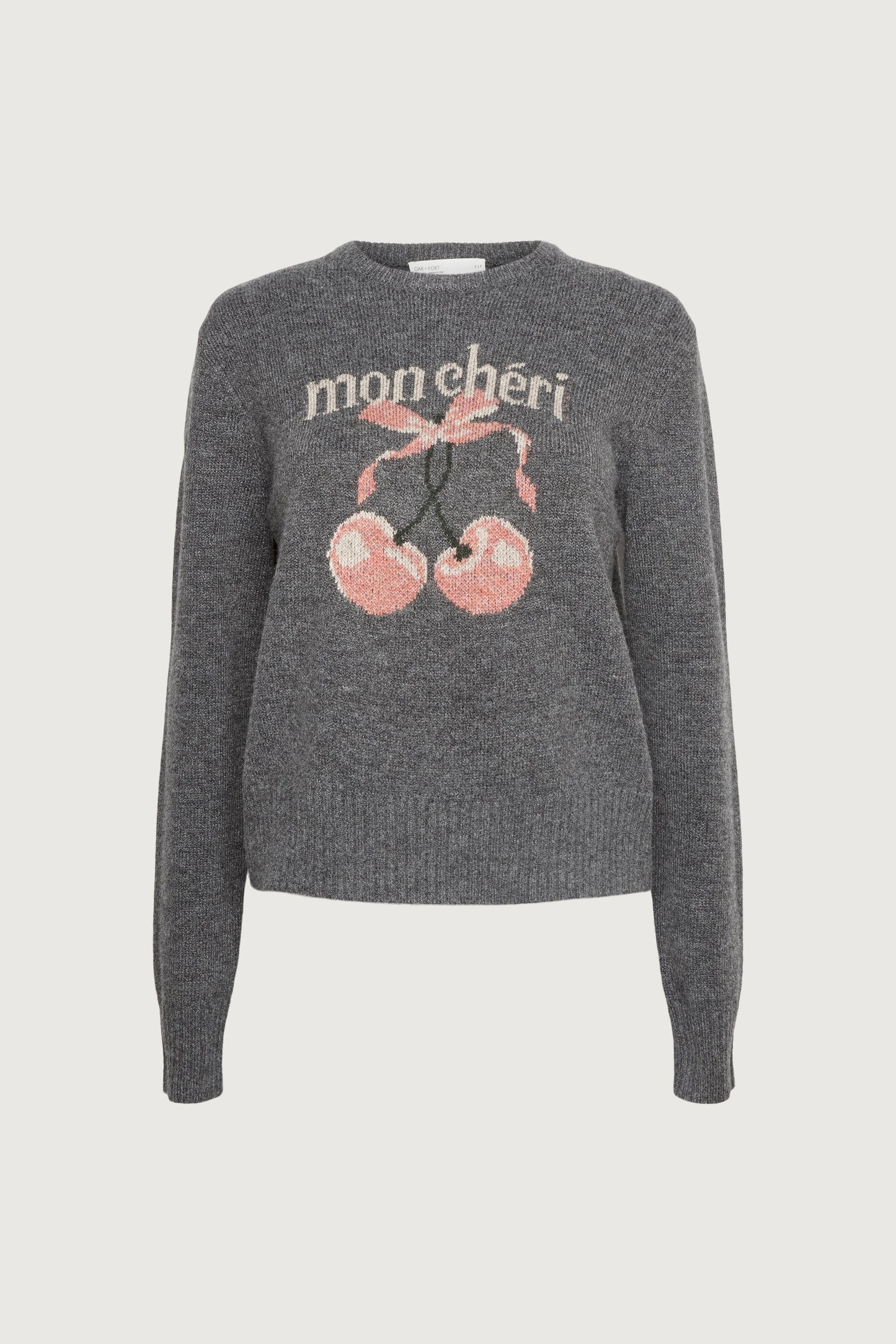 CHERRY INTARSIA SWEATER
