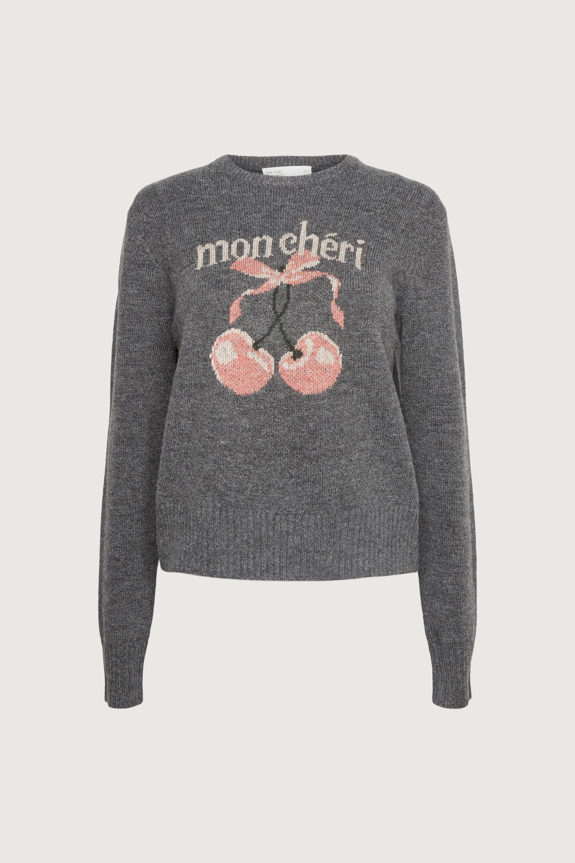 CHERRY INTARSIA SWEATER
