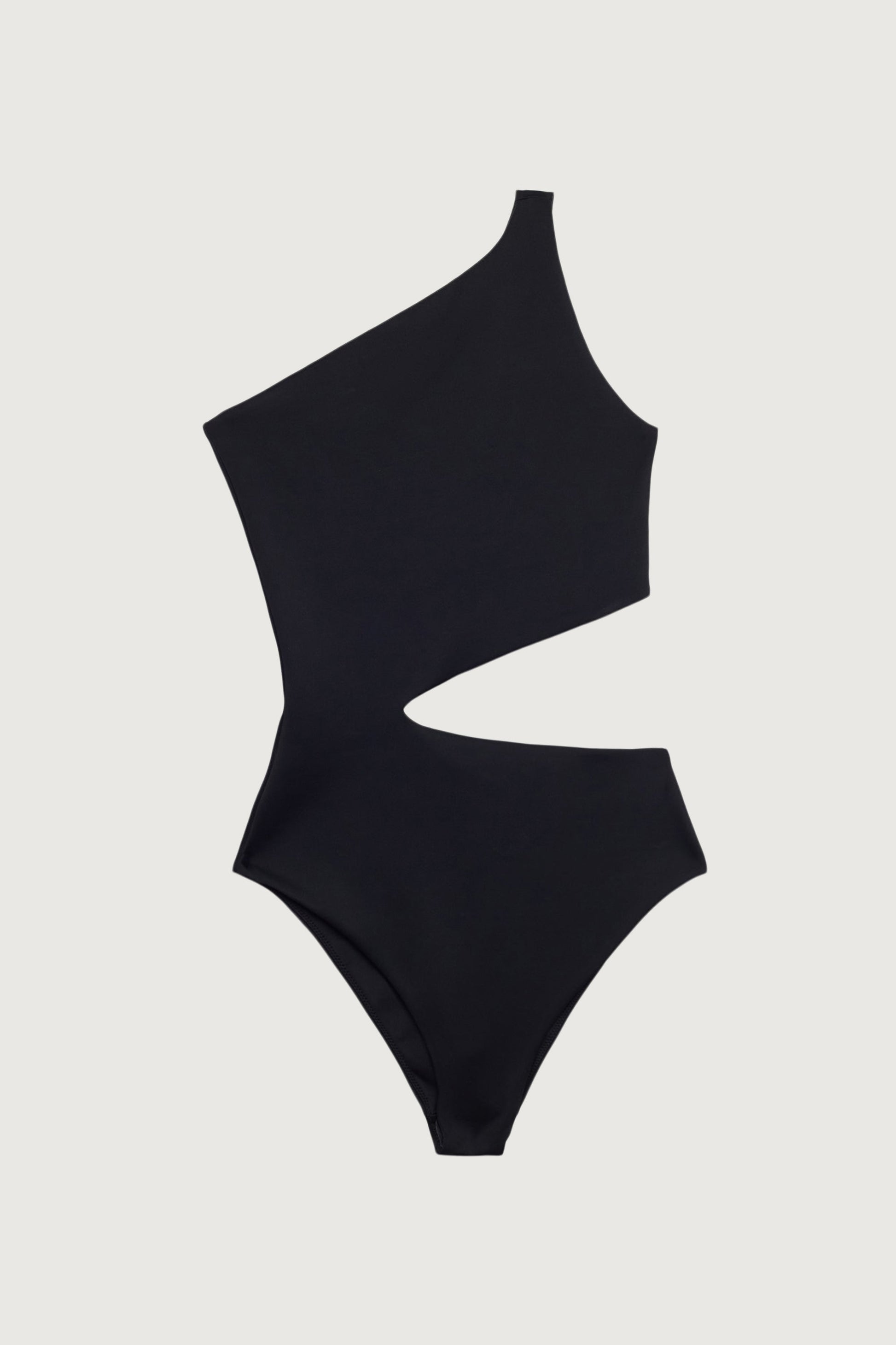 ONE SHOULDER ONE-PIECE SWIMSUIT WITH CUTOUT