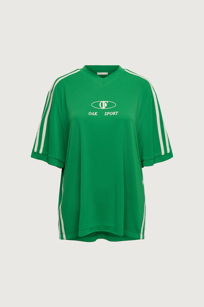 V-NECK GRAPHIC JERSEY TEE
