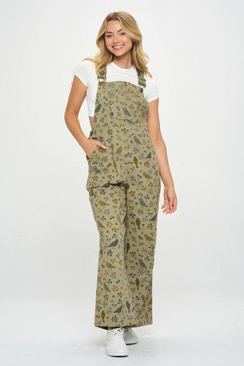 Bird print Overall