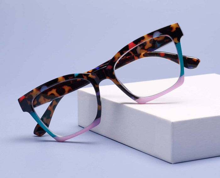 1.25 / Peepfetti Tortoise Colorblock / Bluelight