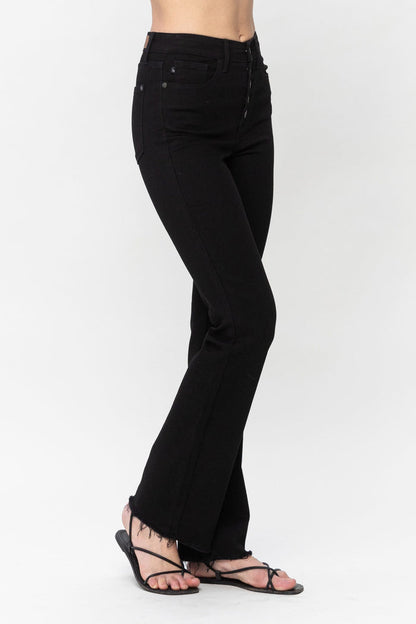 Black Button fly Boot Cut - Judy Blue 82570