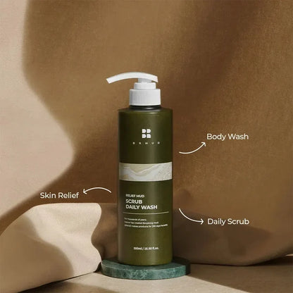 BRMUD Relief Mud Scrub Daily Body Wash BRMUD