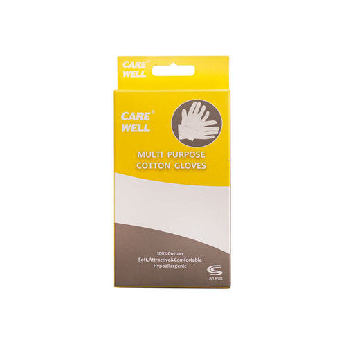 Care Well Hypoallergenic Small Multipurpose Cotton Gloves, 1 Pack
