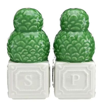 Ceramic Topiary Salt & Papper Set