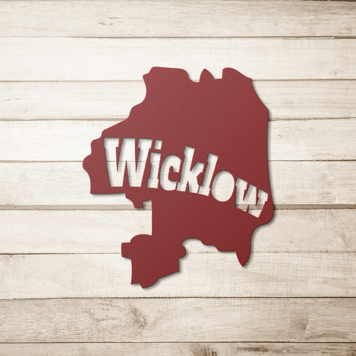 ☘️ County Wicklow Metal Wall Art ☘️