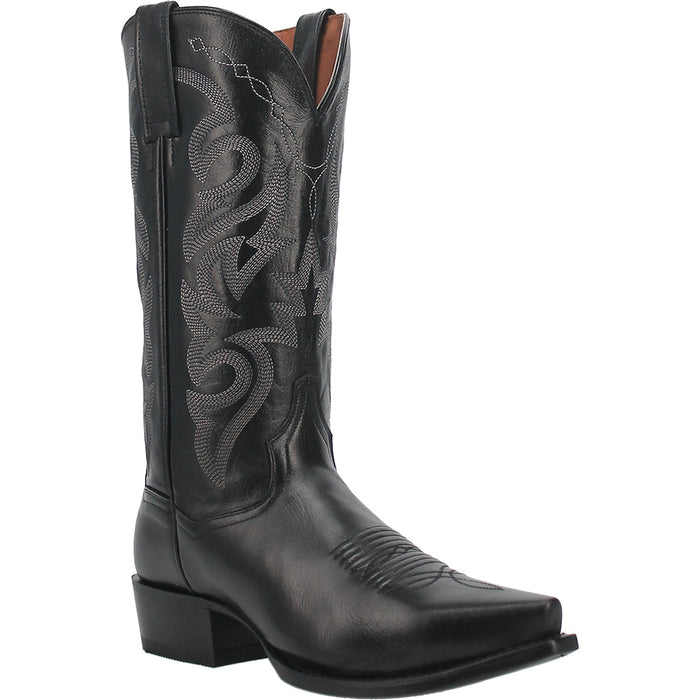 Dan Post Men' s Milwaukee Snip Toe Western Boot- Black