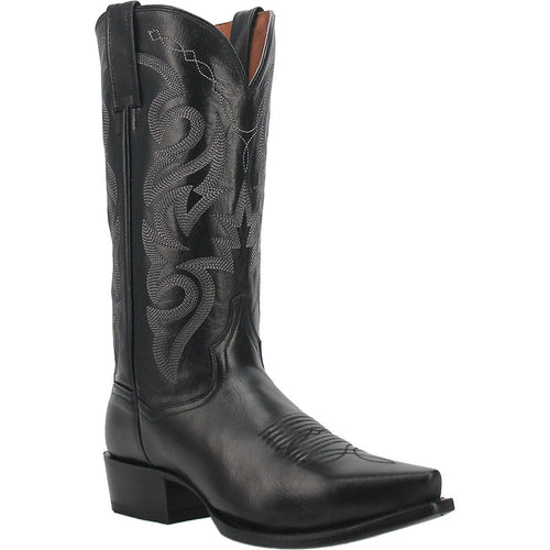 Dan Post Men' s Milwaukee Snip Toe Western Boot- Black