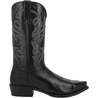 Dan Post Men' s Milwaukee Snip Toe Western Boot- Black