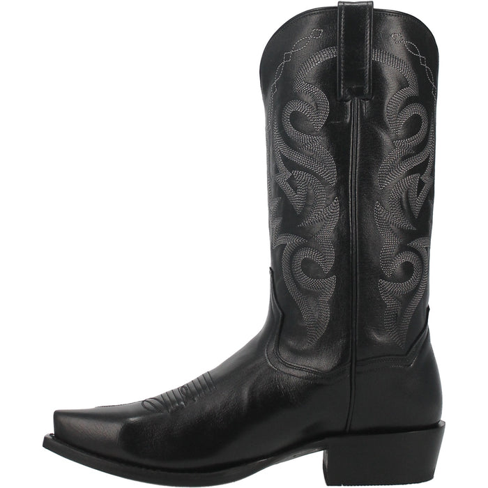 Dan Post Men' s Milwaukee Snip Toe Western Boot- Black