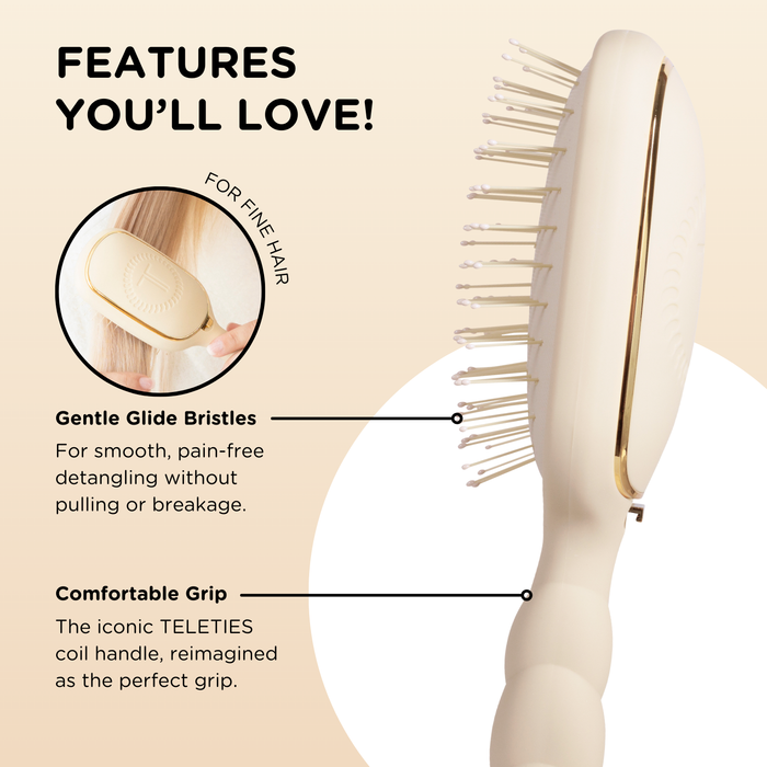 Detangler Hair Brush for Fine Hair - Tan