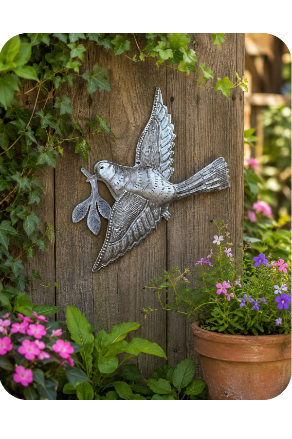 Dove of Peace Wall Art - Handmade in Haiti
