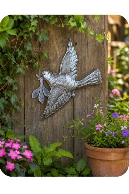 Dove of Peace Wall Art - Handmade in Haiti