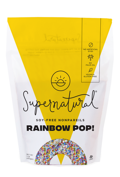 Dye-Free Rainbow Pop! Nonpareil Sprinkles, 3oz