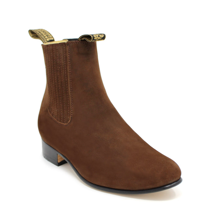 El Besserro Camel Botin Charros Ankle Boots