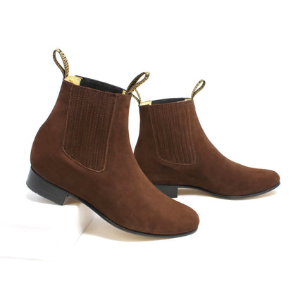 El Besserro Camel Botin Charros Ankle Boots