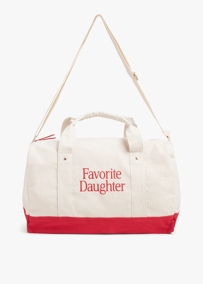 Favorite Daughter Canvas Duffle Bag - Red