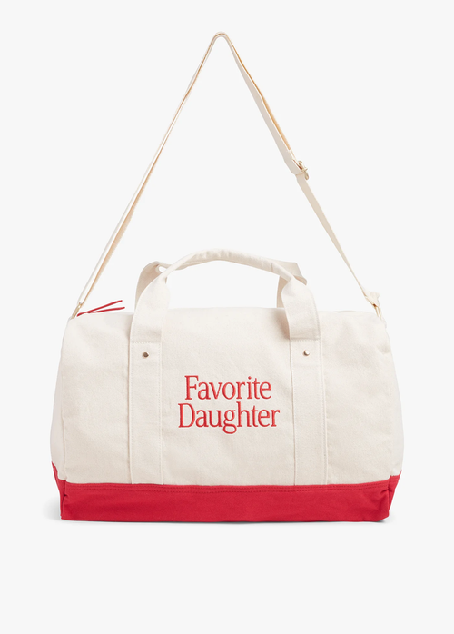 Favorite Daughter Canvas Duffle Bag - Red