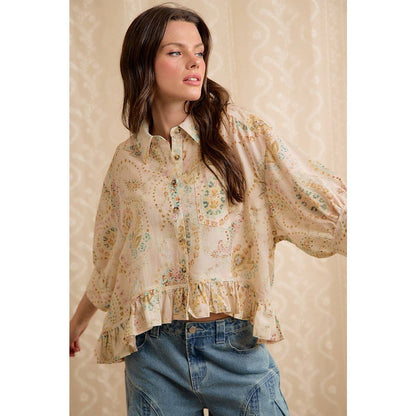 Floral Linen Blend