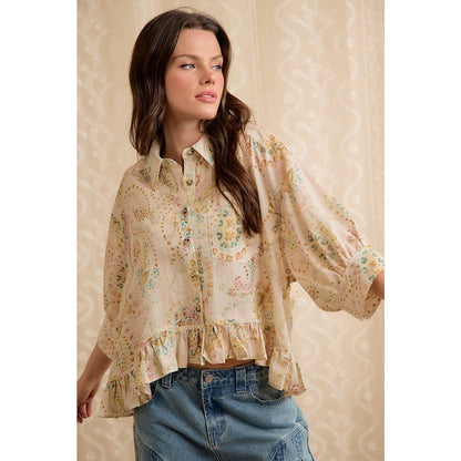 Floral Linen Blend