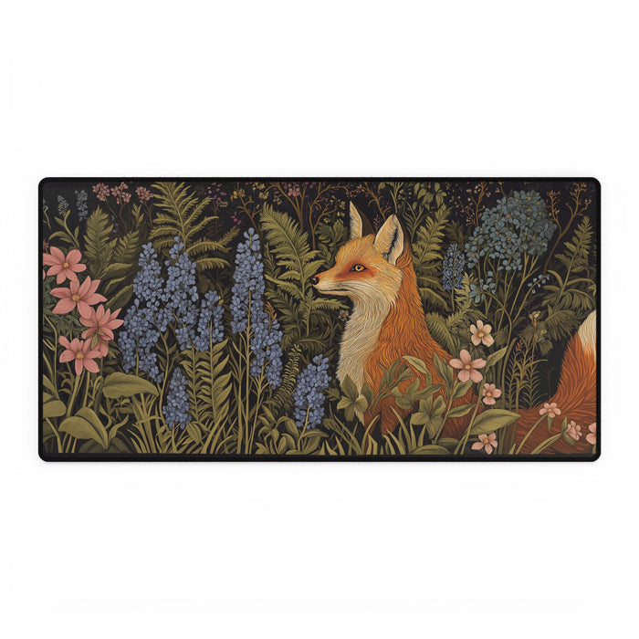 Fox in the Garden Desk Mats