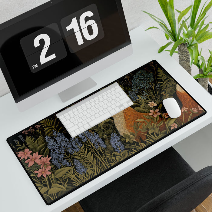 Fox in the Garden Desk Mats