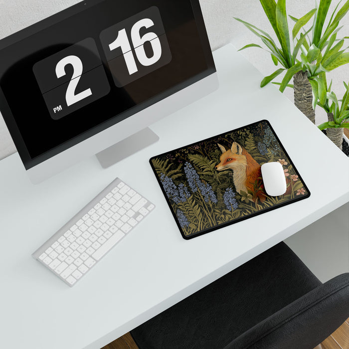 Fox in the Garden Desk Mats