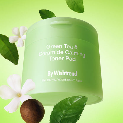 Green Tea & Ceramide Calming Toner Pad