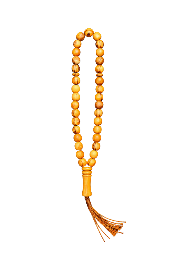 Handcrafted Olive Wood Prayer Beads - Holy Land