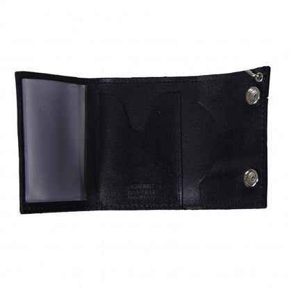 Hot Leathers Skull Leather Wallet w/ Chain American Made USA S2G slash2gash