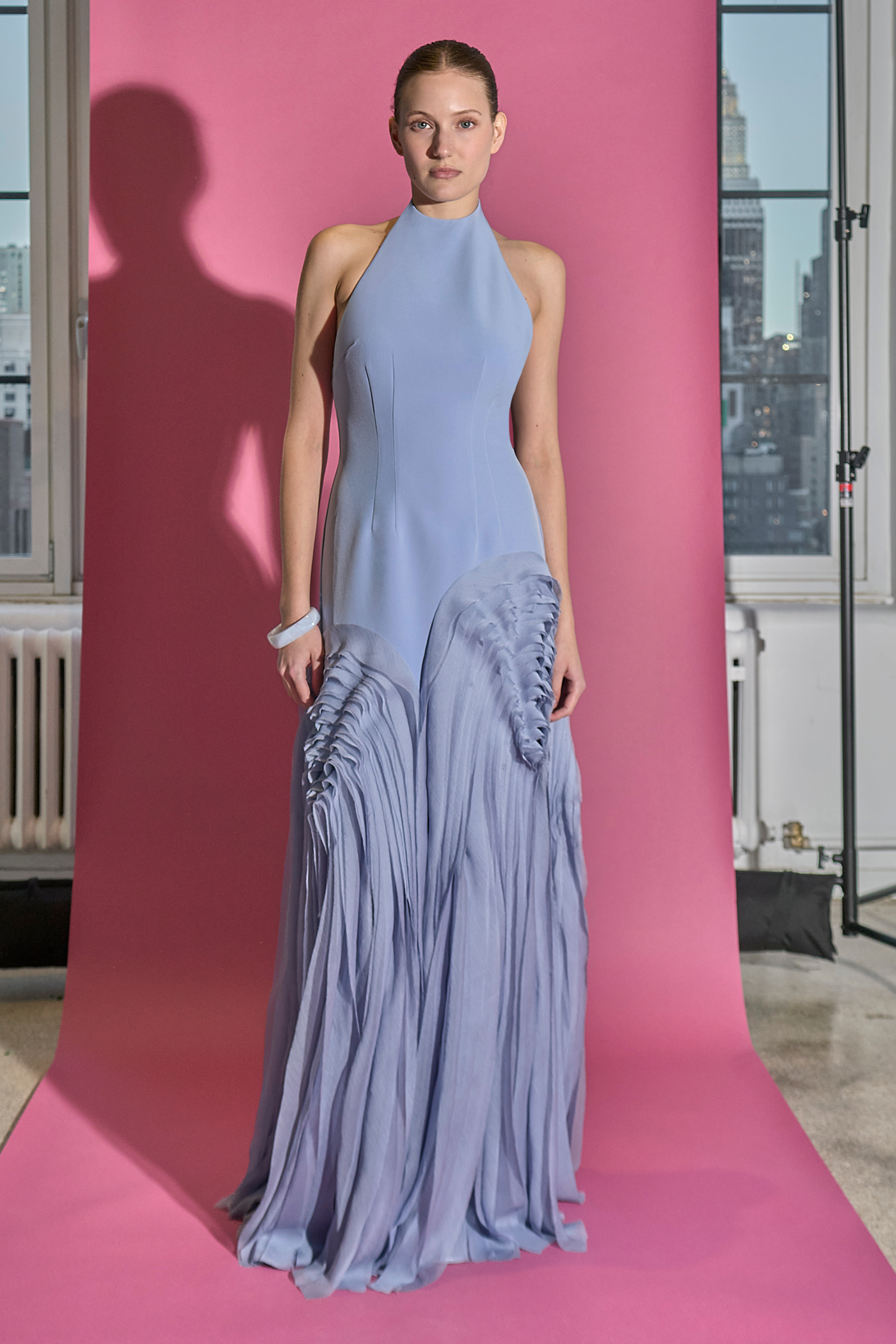 Elani Pleated Gown