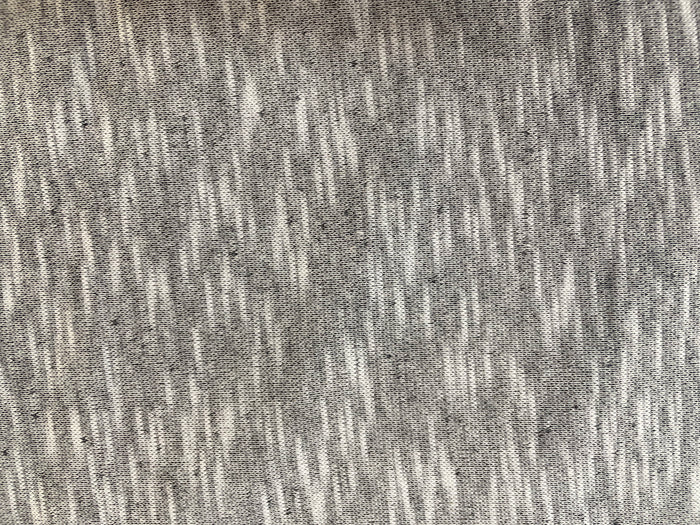Cotton French Terry - Grey/White