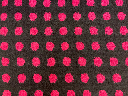 Double Sided Designer Boucle - Hot Pink / Black